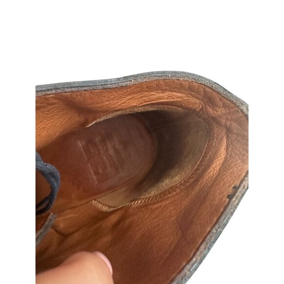 GIVENCHY Brown Leather Buckle Ankle Boots Size 37 / US 7 - Picture 4 of 10